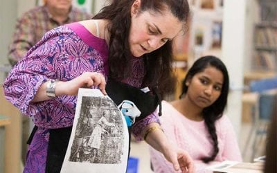 Artist Susan Harrison ’81 Visits to Teach Printmaking