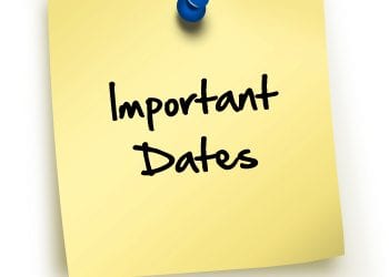 Important Dates 2016-17