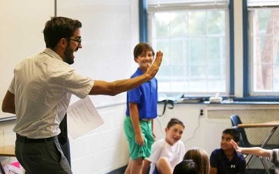 Sixth Grade French Students Thrive with Immersive Language Teaching Method