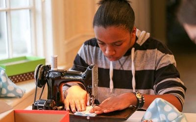 Service Oriented Students Learn to Sew for Babies for Philadelphia Nurse Family Partnership