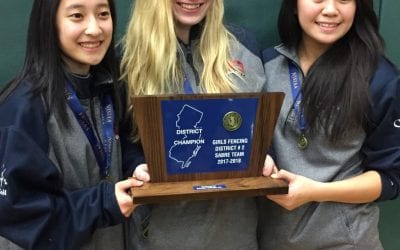 Girls’ Fencing Sabre Squad Wins NJSIAA District 2 Championship