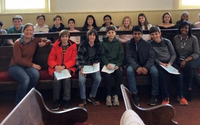 MFS Middle Schoolers Visit Greene Street Friends School for Student Government Discussion