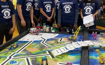 Middle School Robotics Club Earns High Marks at LEGO League Competition