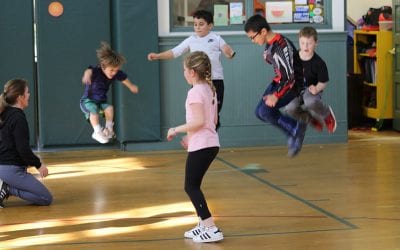 Lower School Students Gather for 2020 Jumping 4 George Events