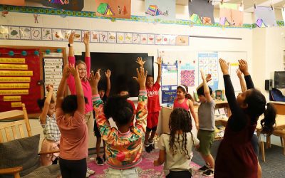 Lower Schoolers Enjoy Mindful Movement Activity